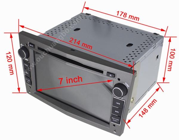 Ouchuangbo android 4.4 Opel Astra Vectra Antara audio DVD navi gray capacitive screen USB