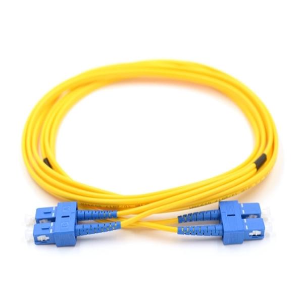 Single Mode 9/125 Duplex Fiber Optic Patch Cord SC UPC To SC UPC