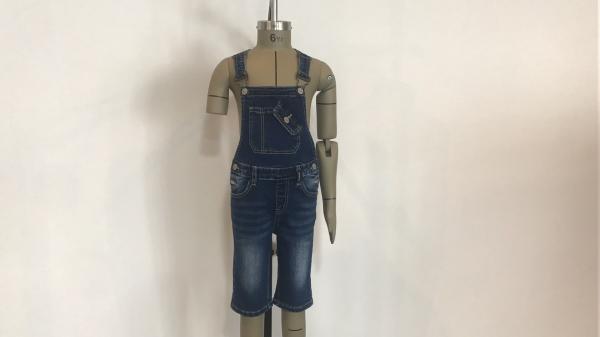Dark Wash Kids Denim Jeans / Denim Dungarees Shorts TW81539 TW81540