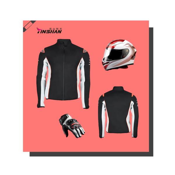 Мужская ветроустойчивая чёрная мотоциклетная куртка с логотипом и гоночными характеристиками