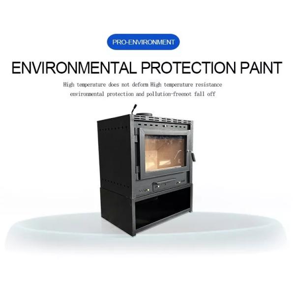 Domestic Heating Furnace European Cast Iron Fireplace Embedded Firewood Real Fire Heating Fireplace
