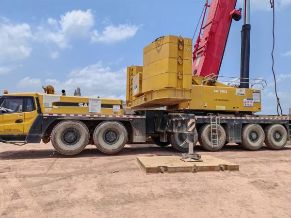 2022 Sany Used SAC3500 Crane With A 92m Main Boom, A 36m Jib, And A 120-Ton Counterweight. Excellent Working Condition.