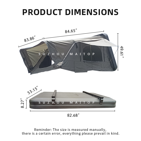 Новый стиль складная крыша палатка на открытом воздухе кемпинг Алюминиевый твердый верх палатка