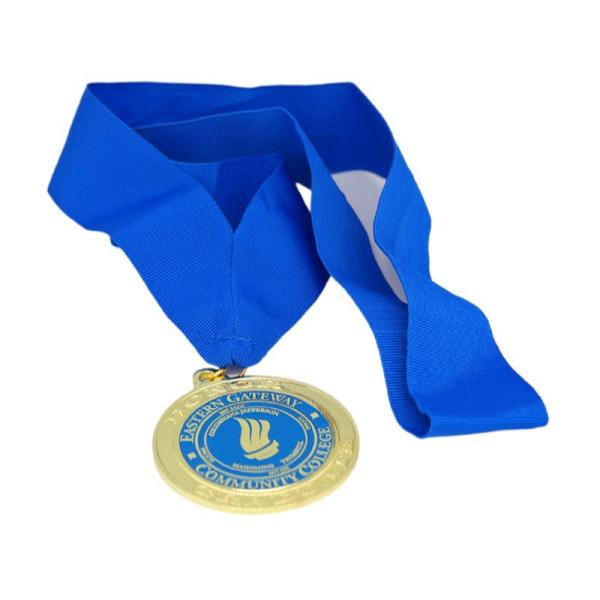 Custom Zinc Alloy Soft Enamel Sports Medal in 2.5 Inch with Personalized Logo
