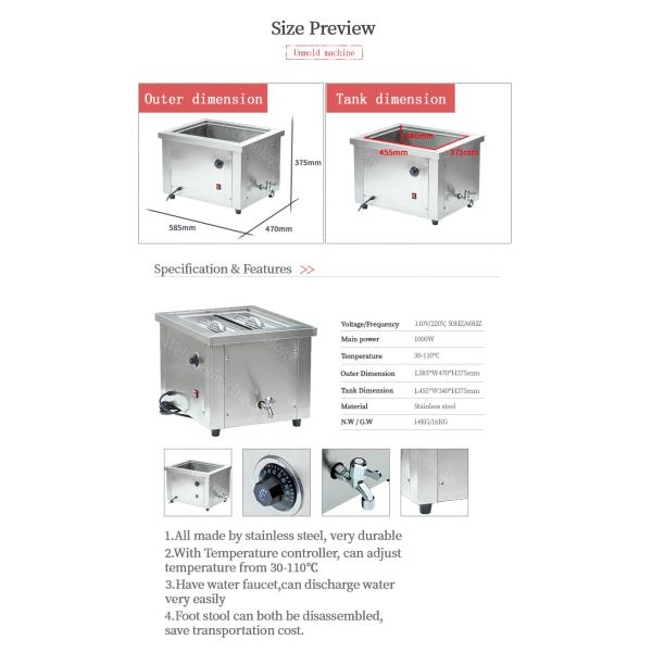 Customized Ice Popsicle Machine Temperature Adjustable Celsius Popsicle Machine