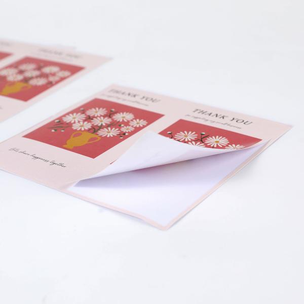 Thank You Self Adhesive Sticker Package Mailer Box Seal Label Sticker Custom Printing