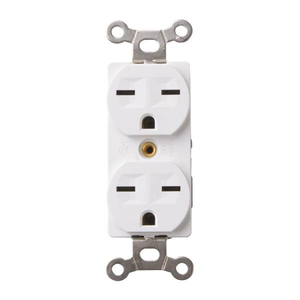 15A 250V Socket And Switch 2500W Straight Blade Receptacles With Standard Grounding
