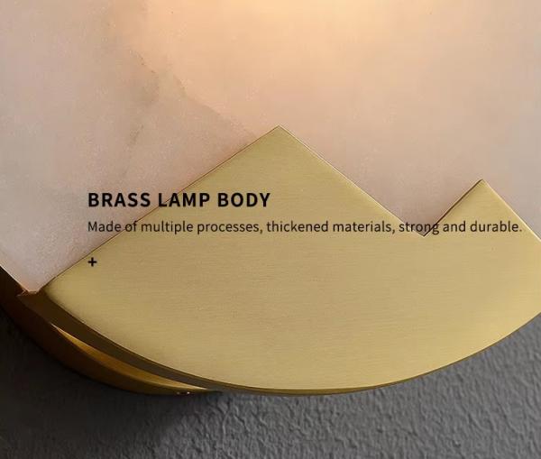 Luxury Alabaster Bedroom Bedside Wall Lamp Creative Staircase Aisle Art Decoration Background LED Wall Light