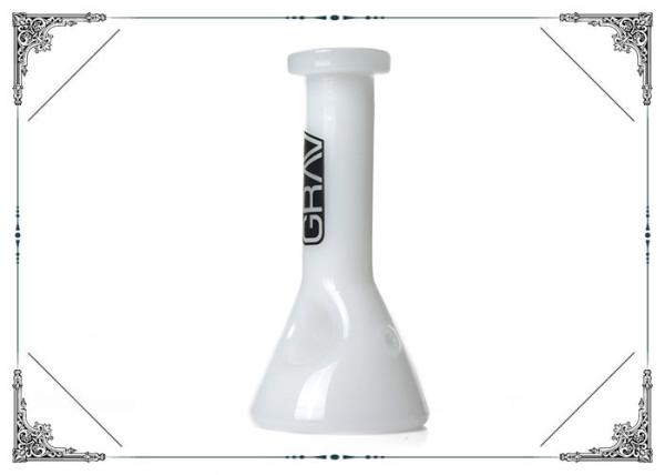 Mini Grav Glass Water pipes With Ice Catcher Handpipe White Glass Smoking Pipe