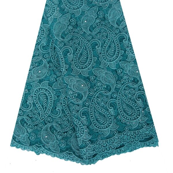 Fresh design wholesale french lace fashionable african french lace with sequins F50282