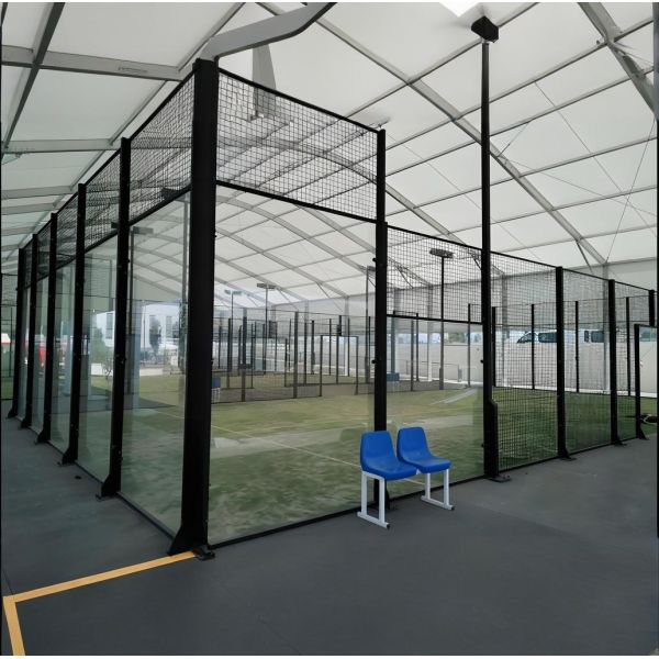 Outdoor Standard Paddle Tennis Court With Removable Roof