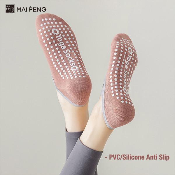 Sports Plain Non Slip Yoga Socks Backless Yoga Pilates Socks With Grips