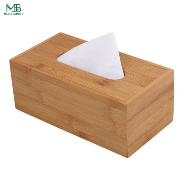 Custom Design Accepted Home Fresh Design Sustainable Bamboo Tissue Box Holder Cover