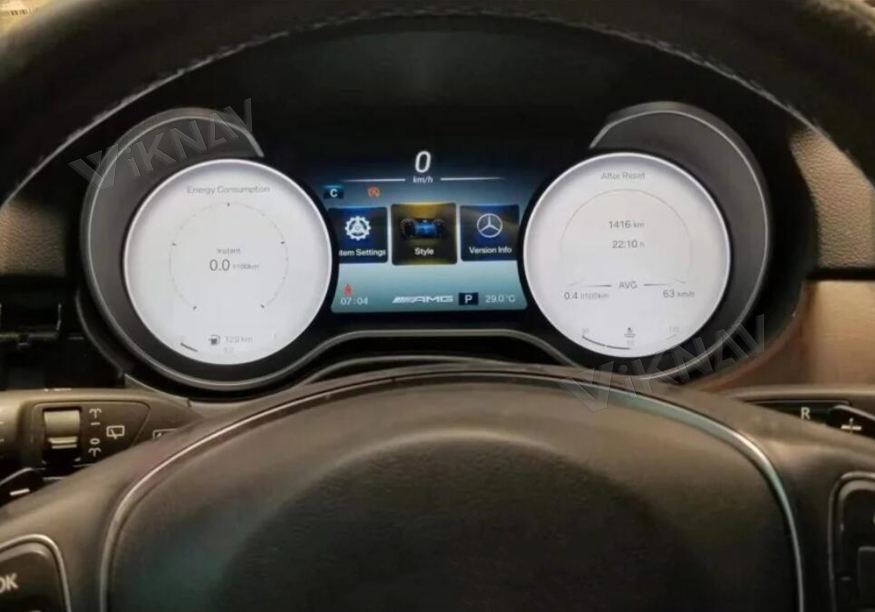 VIKNAV 12.3  Цифровой кластерный спидометр для Mercedes Benz R500 GL450 2005-2010