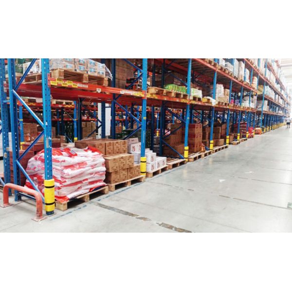 Heavy Duty Pallet Rack Protector Warehouse Pallet Rack Column Protection Flexible Plastic Guard Upright Protector
