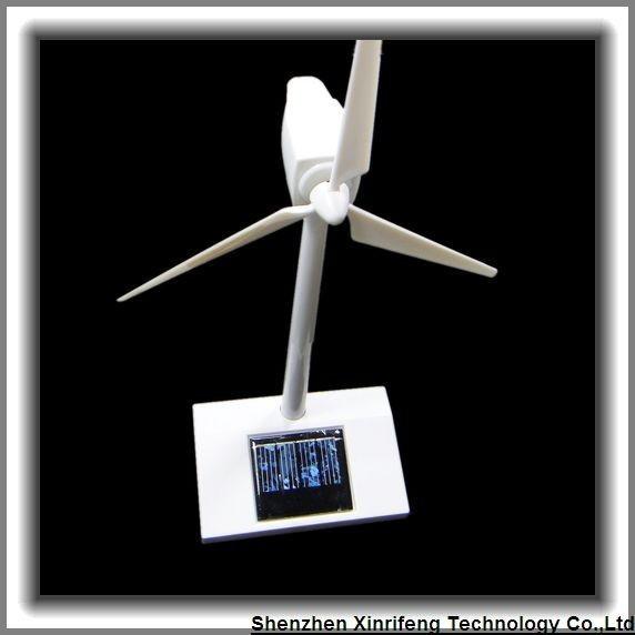 ABS Desktop Model Solar Wind Turbine Toy Home Office Decoration