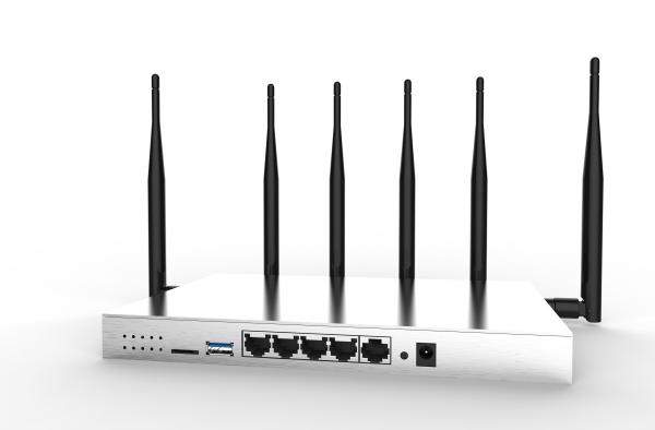 6 Antennas LTE Wifi Router 1200Mbps Gigabit Dual Band 4G USB 3.0 DC 12V 2.5A
