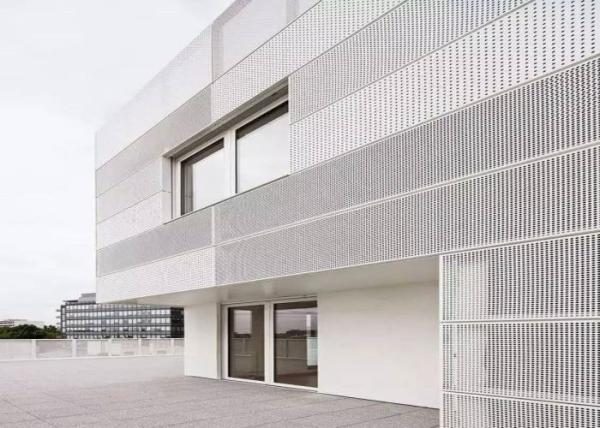 5052 Antirust Perforated Corrugated Aluminum Panels Sheet For Building Wall