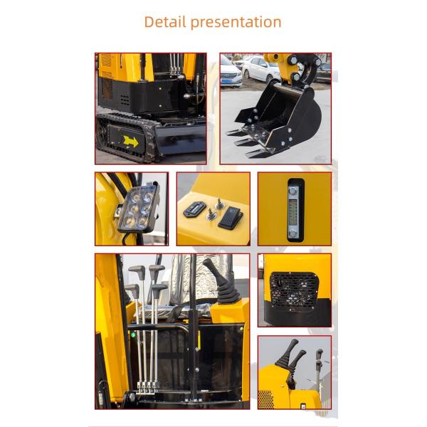 Excavateur ménager de petite taille 1,5 tonnes Mini-excavateur compact pour l'ingénierie municipale