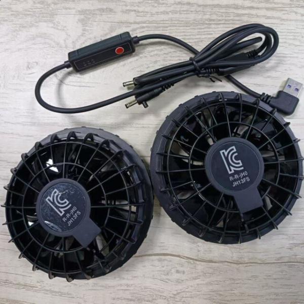 Summer Cooling Outerwear Fan with 3 level speed for Jacket Cooling Fan Super Thin 34mm