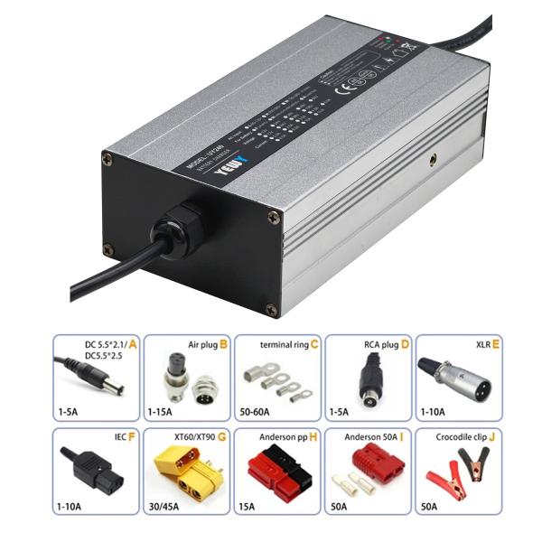 Carregador de bateria de motocicleta de alta capacidade 90V~260VAC 47~63Hz PFM