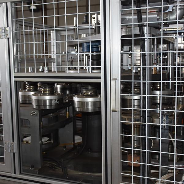 Sturdy  Gas Consumption Cup Lid Making Machine High Productivity