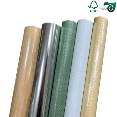 Carton Kraft de haute qualité de 80GSM à 100GSM de qualité supérieure en papier kraft extensible adapté aux sacs de ciment FSC