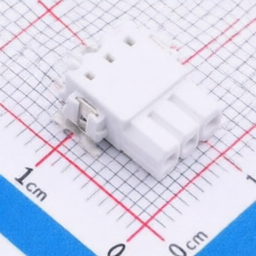 White color 3 position PCB connector rated 250 volt Phoenix Contact 1815206 with