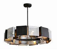 Декоративные лампы черной стреловидности серебряные современные вися корозию светильников Rustproof анти-