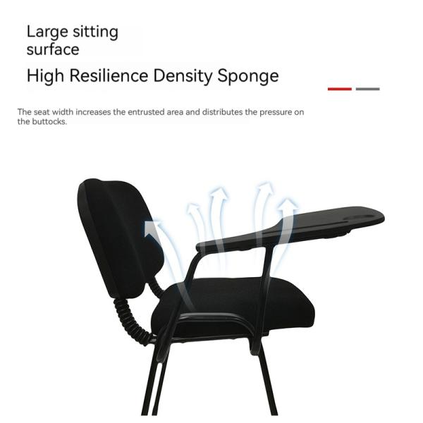 Стул для офисных работников Синий ткань Стул для обучения с доской