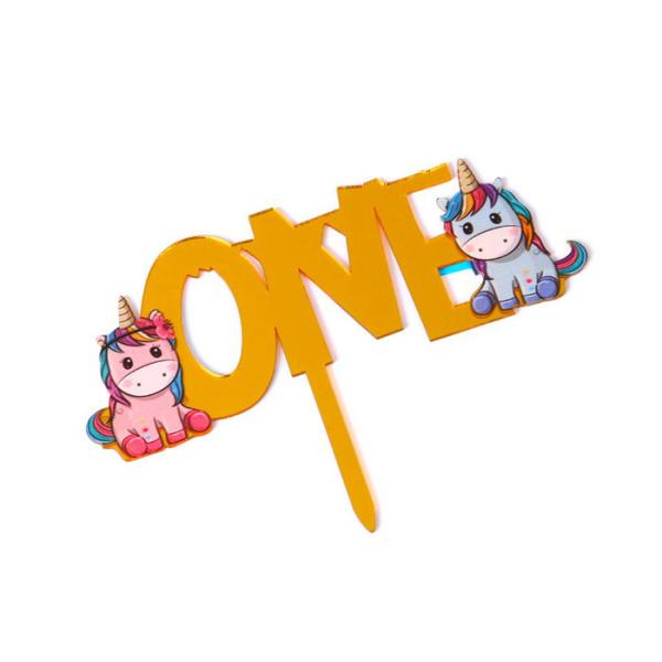 Non - Toxic Acrylic Cake Topper For Happy Birthday / Wedding Party Decorations