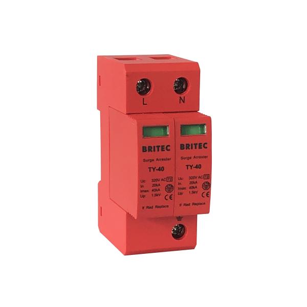 40kA AC Surge Protection Device 320V Type 2 Surge Arrester Lightning Arrestors