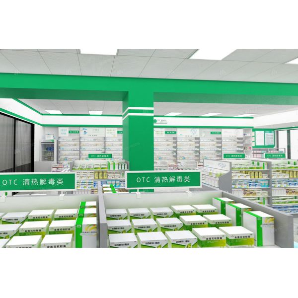 04-XDZYS014 Medicine Store Design Display Furniture Pharmacy Shelves Retail Store Display Shelves for Pharmacy