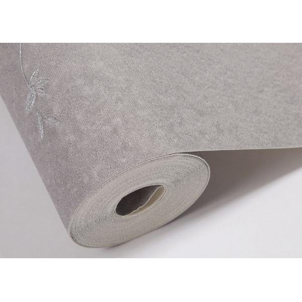 Заволакивания стены съемного винила современные с серой картиной листьев для комнаты изучения