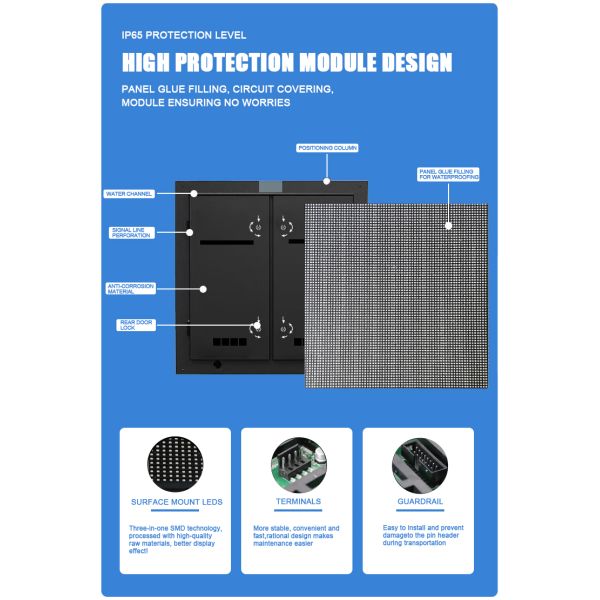 Outdoor Advertising Billboard P10 Video Wall Panel LED Large Screen Display Billboard