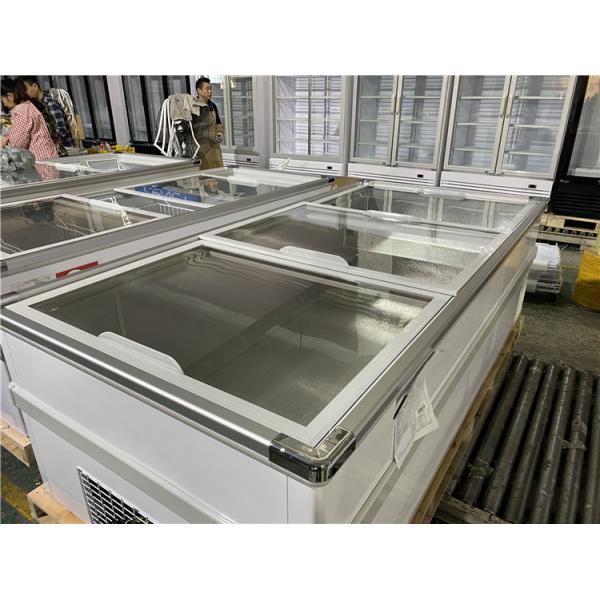 High quality Store Supermarket Supplies Double-side Island Freezer