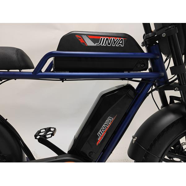 Retro E Bike GOMID 1000W Hub Motor Fat Tire Electric Bicycle with Full Suspension and High Capacity Lithium Battery