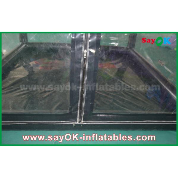 Шатер воздуха прозрачного раздувного шатра изготовленный на заказ черный раздувной для продвижения или коммерчески рекламы