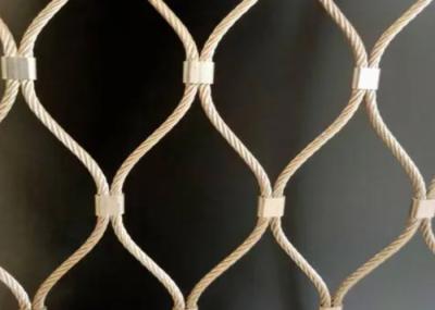 50*50mm balustrade câble maillage lourd X tendance en acier inoxydable câble maillage
