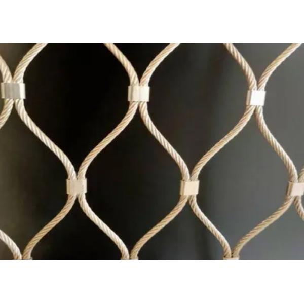AISI316 50*50mm Balustrade Cable Mesh Heavy Duty X Tend CE/SGS Certified