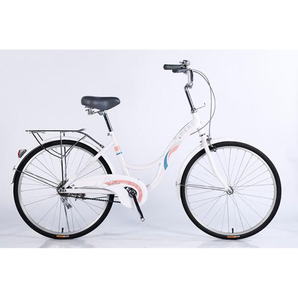 24 стальные рамки односкоростной дамской велосипед городской велосипед с передним и задним дисковым тормозом