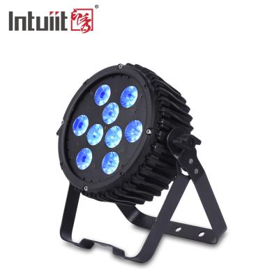 Outdoor 9 LED RGBWA Boa mistura de cores Compacto LED Par Can Light