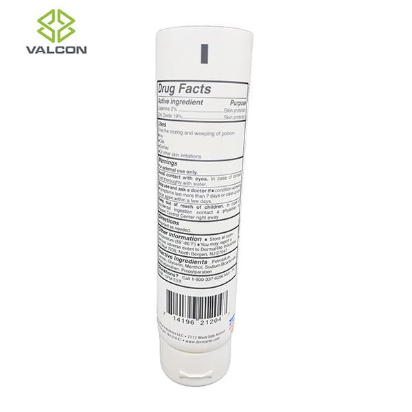 PE 4 OZ Plastic Cosmetic Tubes Matte Offset Printing White Flip Cap