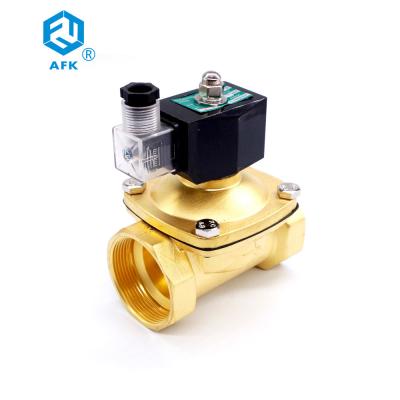 Brass CO2 Shut Off Solenoid Valve 2 For Gas Oil Liquid CE Certification