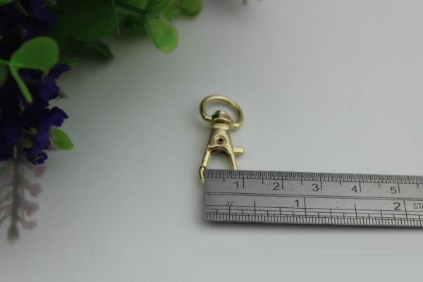 Bag accessories parts zinc alloy round 10 mm small claw snap hook clip for metal chain