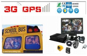 School Buse Surveillance System 4 camera Car DVR with GPS / 3G / WIFI Live View