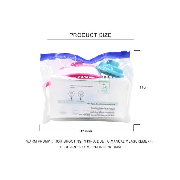 saco dobrável da urina do silicone dos eletrodomésticos do silicone do curso de 4pcs 800ML