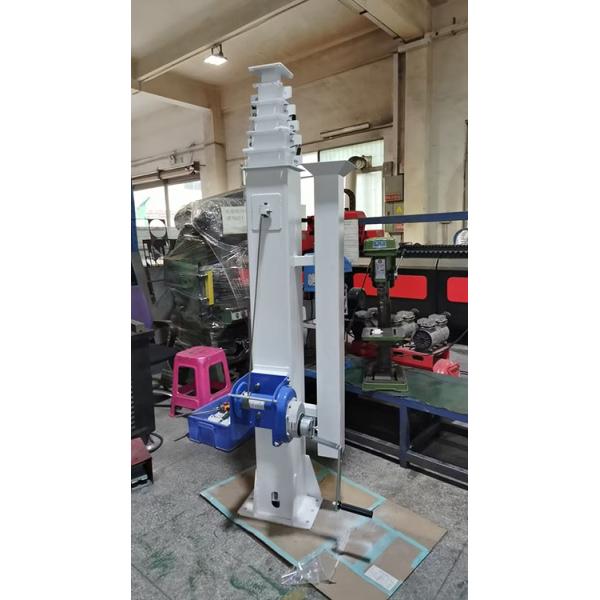 Cold Dip Galvanized Steel Plate Telescopic Camera Cctv Mast Pole For Solar Surveillance Trailer