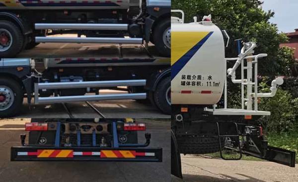 Landscaping Watering Spraying Truck 2.14 Cubic Meter Capacity Sprinkler Water Truck