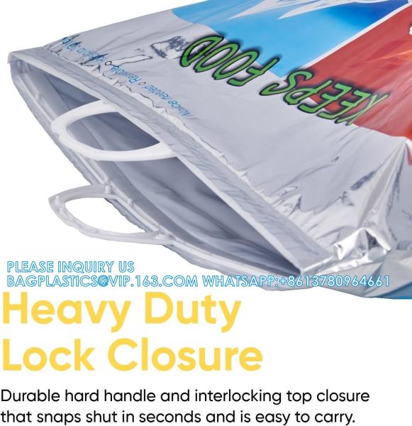Hot And Cold Insulated Bags For Food Delivery, Grocery Shopping Bags, Food Storage Hot And Frozen Food For Travel